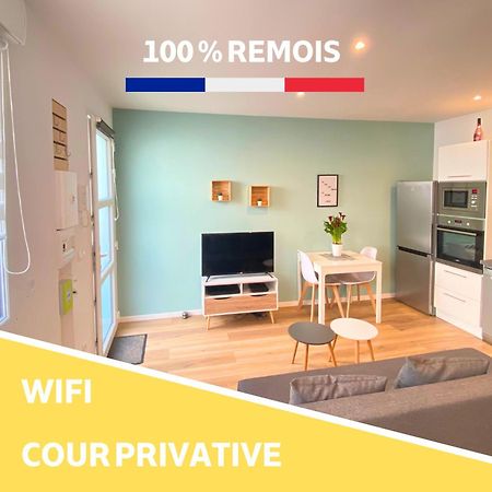 Le Remois - Parking - Cour Privative - Wifi Apartment Reims Luaran gambar