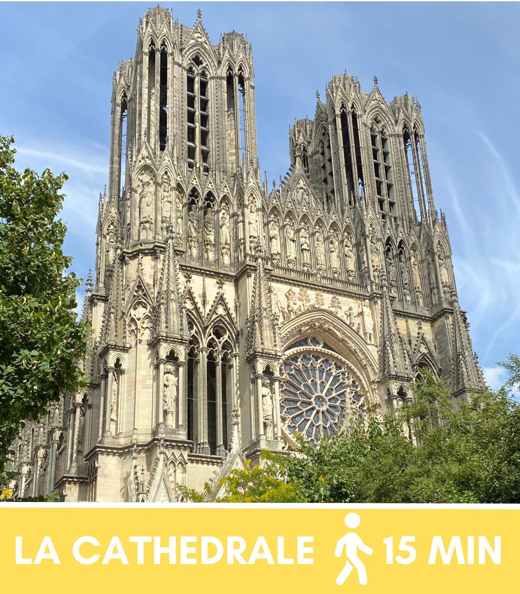 Le Remois - Charmant T2 - Renove - Parking - Cour Privative - Wifi Reims Luaran gambar